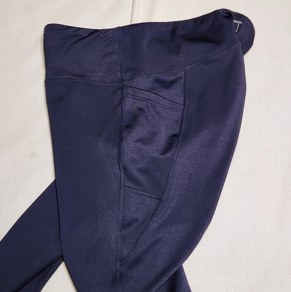 Better Sports Performance High Rise Crop Leggings Navy Large - Picture 6 of 8
